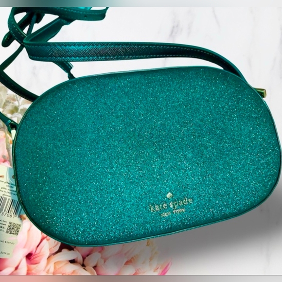 kate spade Handbags - Kate Spade Teal Glitter Crossbody Bag